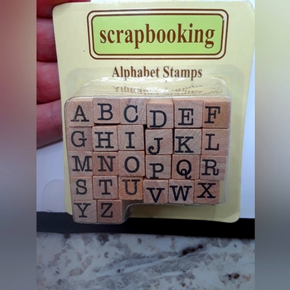 Alphabet Rubber Stamps Scrapbook 26 Count + 2 Ink Pad New - Picture 3 of 5